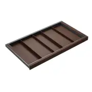 B Series Pull Out Wardrobe Storage Tray - Fits 900mm Cabinet - Adjustable Sections - Natural Finish