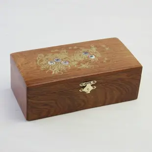 越南花梨木 紅木首飾盒 復古化妝盒 實木飾品珠寶盒子中式收納盒