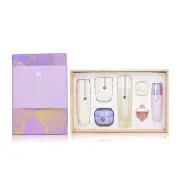Tatcha Special Edition Luxury Kiri Set: The Camellia Cleansing Oil, The Rice Polish, The Essence, The Dewy Skin Cream, The Silk Peony, The Kissu Lip Mask, The Liquid Silk Canvas 7pcs