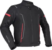 Richa Airstream 3 waterproof Motorcycle Textile Jacket, black-red, Size 5XL for Men Black Red