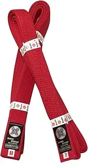 [Ronin Brand] Ronin Deluxe Cotton Red Belt - Masters Belt for Karate, Tae Kwon Do, Judo, Jiu-Jitsu Martial Arts