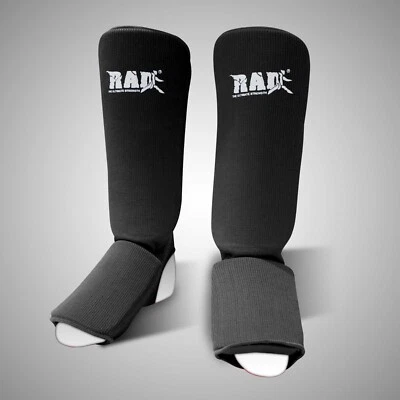 Shin Guard Instep Protector Muay Thai Kickboxing MMA Shin Guards Black
