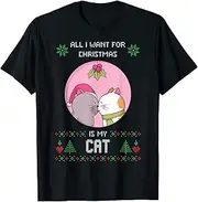 [VidiAmazing] Ugly Christmas Sweater Ugly Sweater Cats Catmas Cat ds3888 T-Shirt