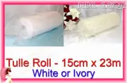 Soft Wedding Tulle Roll 15cm x 23m Bridal Chair Sash Pew Bow Tutu Mesh Material