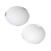 Modern Stylish Glass Ceiling Light Small R7s in Chrome/White Superlux Lighting - CLS8536