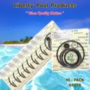 SuperFlo & SuperMax 65078 O-Ring Rebuild Kit 10-PACK BY POOLTE USA FITS GO-KIT78