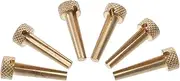 Abaodam 1 Set Acoustic Guitar Bridge Pins Durable Pegs for Secure String Fixation Portable Box for and Replacement Compatible with Folk Guitars