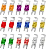 Ohleats 18 PCS Mini ANL Fuse, ANL Blade Fuse 20A-150A for Marine Audio, Automotive Audio Video Electrical System