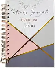 Workout Fitness Journal Planners,Daily Weekly Non-Dated Planner, Notepad for Fitness and/Nutrition Journal/Planners A