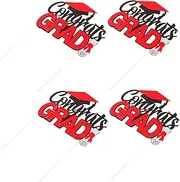 SOLUSTRE 4pcs Graduation Cake Decoration Cupcake Toppers for Graduation Party Elegant Design for Celebrating Your Achievement Adds Fun and Atmosphere to Cakes and Desserts