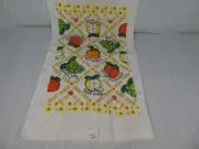 Vintage NOS Target Kitchen Towel Fruit Jelly 70s NEW w/ Tags Grapes Peach K1