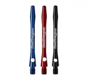 RED DRAGON Laser Etched Aluminium Medium Black Dart Shafts 4 Sets per pack R