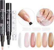 Hema Free Gel Nail Polish Pen Set 6 pcs -Nude Neutrals Series,Ideal Gift for Her,Gift for Women