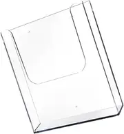 GRADENEVE Transparent Pamphlet Display Stand Desk File Organizer for Brochures Lightweight Document Holder for Office Flexible Wall Mounted Design for Easy Access and Space Saving
