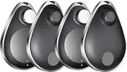 Utag GPS Tracker for Kids,4pcs Key Finder Works with Apple Find My (iOS only),Privacy Protection, Lost Mode, Waterproof,Bluetooth Tracker for Children, Seniors, Pets, Backpack (Black)