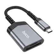 Hoco UA25C USB-C 2 in 1 Card Reader - Gray
