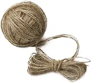LIFKICH 30M Natural Jute Twine Thick String for DIY Crafts Gardening and Industrial Packing Applications Durable Brown Craft Twine for Wrapping and Photo Displays