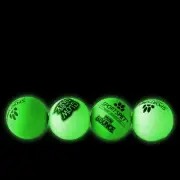SPORTSPET Mini Hi Bounce Natural Rubber Dog balls (Glow In The Dark 4pk. 48mm)