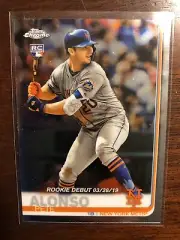 2019 Pete Alonso RC Topps Chrome Update Rookie Debut #52 New York Mets