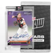 ADLEY RUTSCHMAN SIGNED TOPPS NOW POSTSEASON STARS SEALED ON-CARD AUTO 25 OR LESS