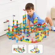 Traderight Kids Magnetic Tiles Blocks Railcar Building Marble Run Educational Toys STEM