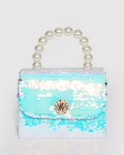 Multi Colour Mara Top Sequin Handle Bag