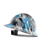 LANON Full Brim Hard Hat, OSHA Construction Work Approved, Premium Pattern Blue