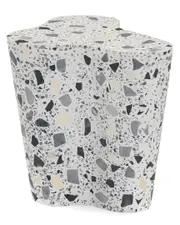 TOV Furniture Slab Riverbed Terrazzo Indoor/Outdoor Side Table