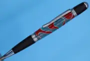 Sierra Style Ballpoint Pen in Classic Black and Chrome Finish & Parker Style Ink