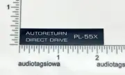 Pioneer Autoreturn Direct Drive PL-55X Turntable Face Plate Badge