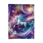 Velveteen Plush Blanket Unicorn Cute Mythical Fantasy Art Home Decor Awesome