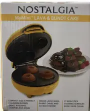 Nostalgia My Mini Lava And Bundt Cake Maker NEW IN BOX