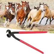 SustVita Horse Knife Hoof, Horse Shoeing Nail Tool, Horse Farrier Hoof Trim Tool Kit, Nail Nippers Nutcracker, Claw Pliers Pulling Nails, Cable Tongs Horseshoe Pliers for Goats,