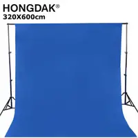 在飛比找PChome24h購物優惠-HONGDAK 優質混紡背景布320X600公分-藍色