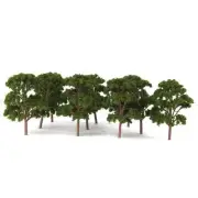10pcs Banyan Trees Model Train Scenery Landscape Scale 1:75 Dark Green