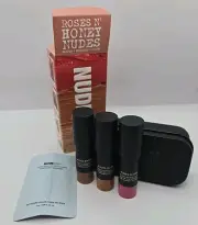 Nudestix Roses N' Honey Nudes Mini Nudies Blush, Bronzer, & Highlighter Set