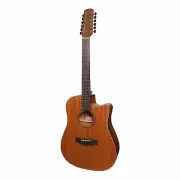 New Martinez 'Natural Series' Mahogany Top 12-String Acoustic-Electric Guitar