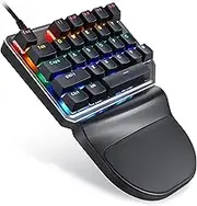 MOTOSPEED K27 One-Handed Mechanical Mini Gaming Keypad 27 Keys, 9 LED Backlit USB Wired Mechanical Gaming Keyboard for Pro Keyboard Computer/PC/Desktop/Laptop/Mac