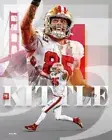 525833 GEORGE KITTLE Football Touchdown 1 16x12 WALL PRINT POSTER