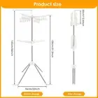 2 Tier Clothes Drying Rack 56inch Folding Laundry Drying Stand with 3 RodEB