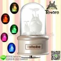 在飛比找樂天市場購物網優惠-日本宮崎駿 Totoro 龍貓 LED 彩色亮燈 旋轉 音樂
