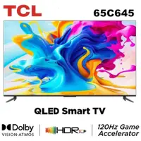 在飛比找蝦皮商城優惠-十倍蝦幣【TCL】65吋 4K QLED 120Hz DLG