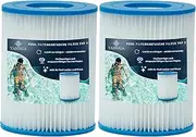 [YANHUA] Pool Filter Cartridge Filter Type II, Pool for Bestway Filter Size 2, for Bestway 58383/58381/58093/58094, Filter Cartridge Filter Paper (2)