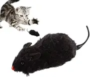 Moving Mice Cat Toy - Clockwork Mice Running Toy - Realistic Simulation Doll Kitten and Pet Play Trick Prank for Indoor Outdoor Large Small Breeds Entertainment