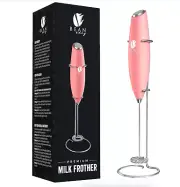 Bean Envy Milk Frother for Coffee Handheld Mini Electric Drink Mixer Foamer