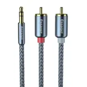 Essager RCA Aux Cable 3.5mm Jack to 2 RCA Audio Cable Y Splitter Adapters