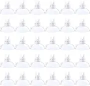 IONPSHG 40 Pack Aquarium Suction Cup Clips Clear Airline Tube Holders Clamps Fish Tank Hose Holder Clips for Air Line Tubing 3/16 for Fish, Turtle, Frog Tank Decoration Moss Shrimp Nest