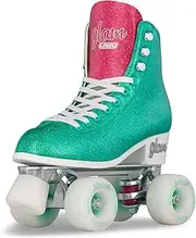 Crazy Skates Glam Roller Skates | Adjustable or Fixed Sizes | Glitter Sparkle Quad Skates for Women and Girls