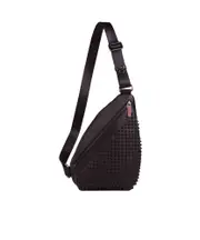 Zippered crossbody bag One size black