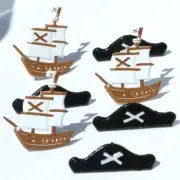 Eyelet Outlet Brads Scrapbooking Cardmaking Paper Crafts PIRATE HAT SHIP
